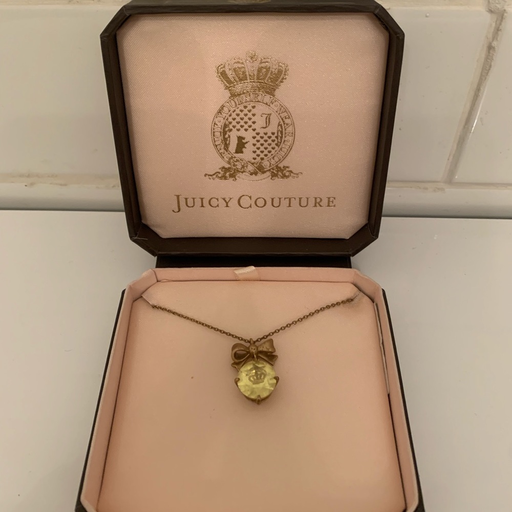 Original Juicy Couture Yellow Stone Necklace